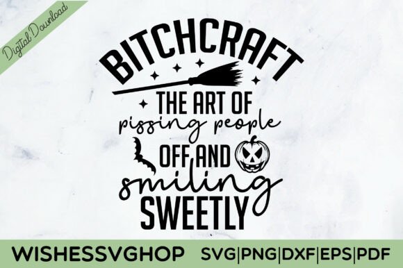 Bitchcraft SVG Funny Witch Halloween Graphics
