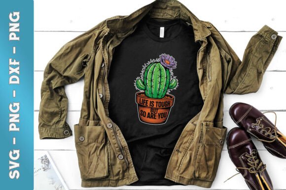 Cactus Life is Tough Funny Puns SVG for Crafts and Graphics