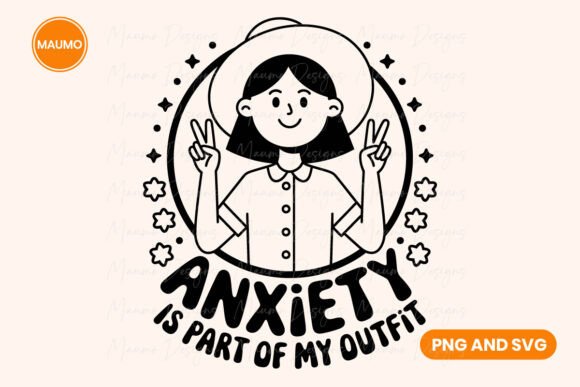 Funny Anxiety Svg for Crafts and Graphics Projects