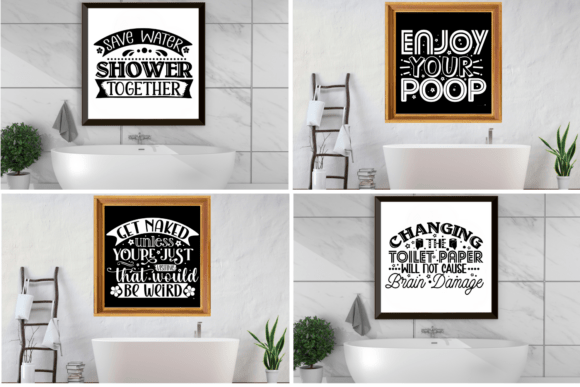 Funny Bathroom SVG Bundle 2 for Creative Crafts and Graphics