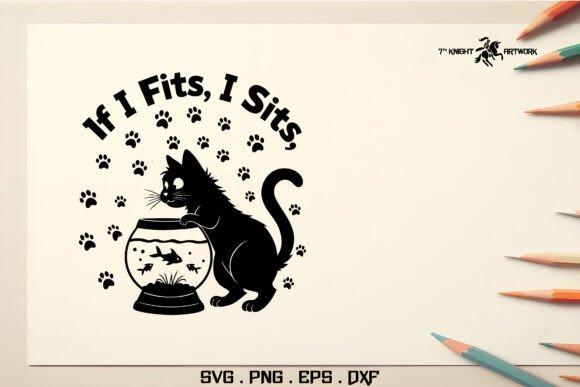 Funny Cat Svg Pt.7 for Crafts and Graphics