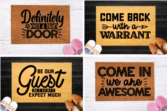 Funny Doormat SVG Bundle 1 for Crafts and Graphics