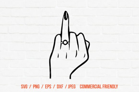 Funny Engagement SVG Hand Graphics for Crafts
