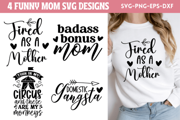 Funny Mom SVG Bundle 3: A Playful Graphic Design Asset for Crafts