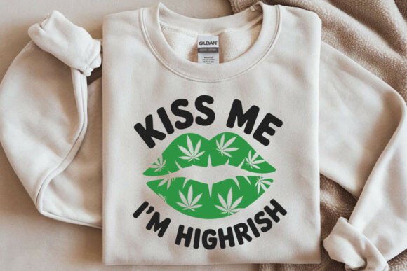 Kiss Me I’m Highrish SVG for Festive Branding