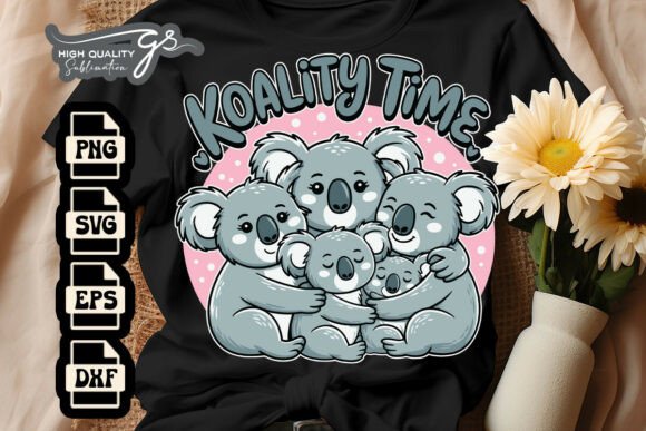 Koality Time Funny Koala SVG for Crafts and Graphics
