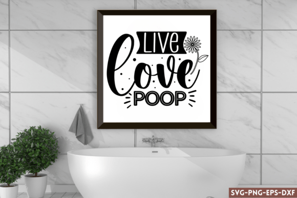 Live Love Poop SVG for Crafts and Graphics