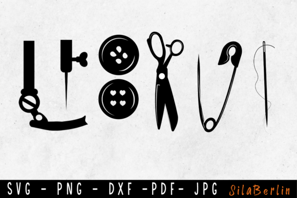 Love Sewing SVG: A Graphic Design Asset for Crafts and Creative Projects
