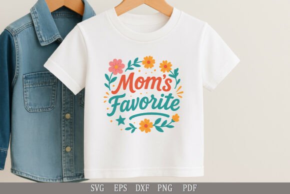 Mom’s Favorite SVG – Funny Design for Crafts and Graphics