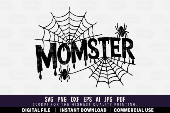 Momster SVG – A Playful Halloween Graphic for Crafts and Graphics